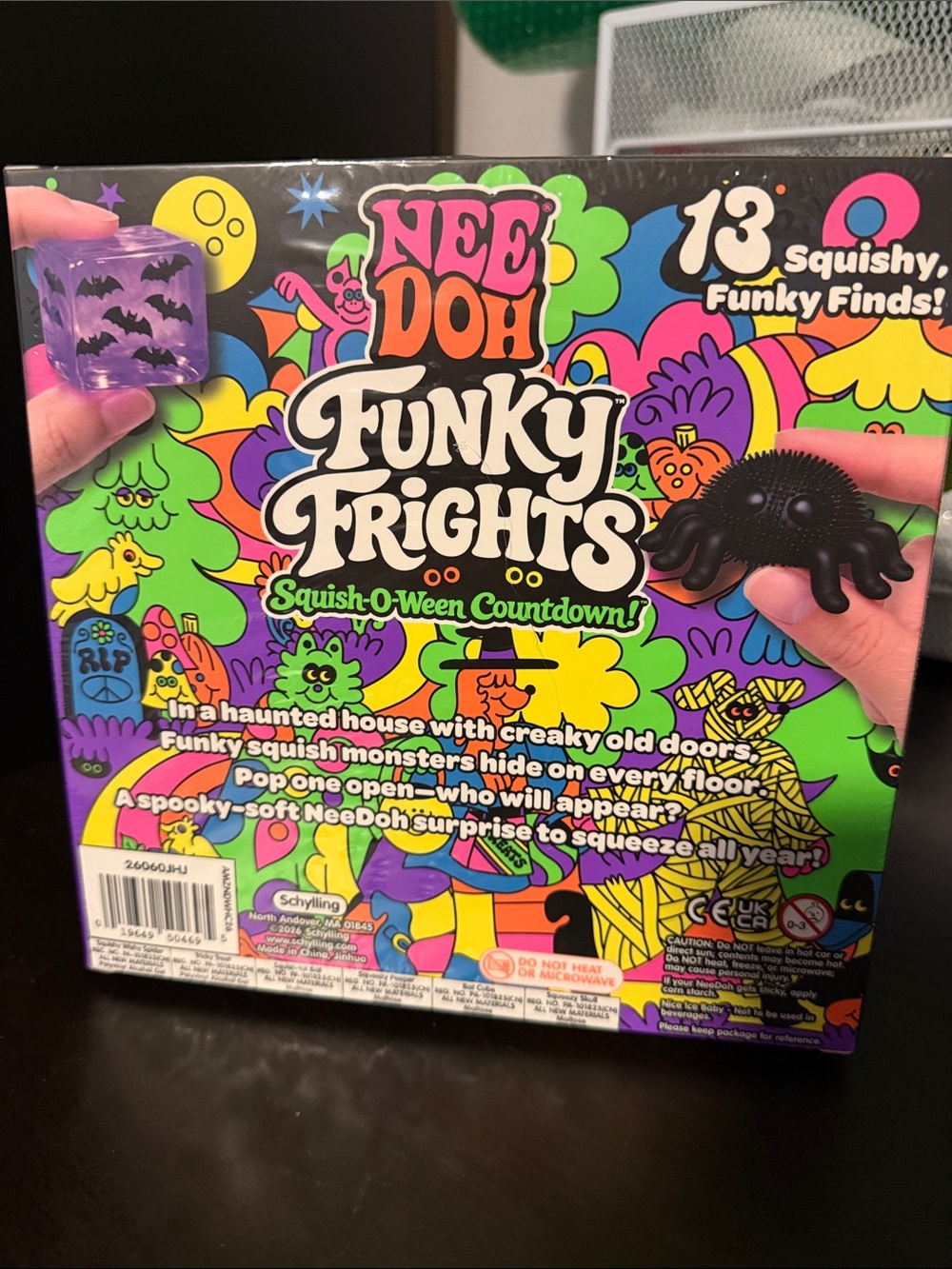 NeeDoh Funky Frights Squish-O-Ween Countdown 14 Squishy Funky Finds!! Authentic - Picture 3 of 7